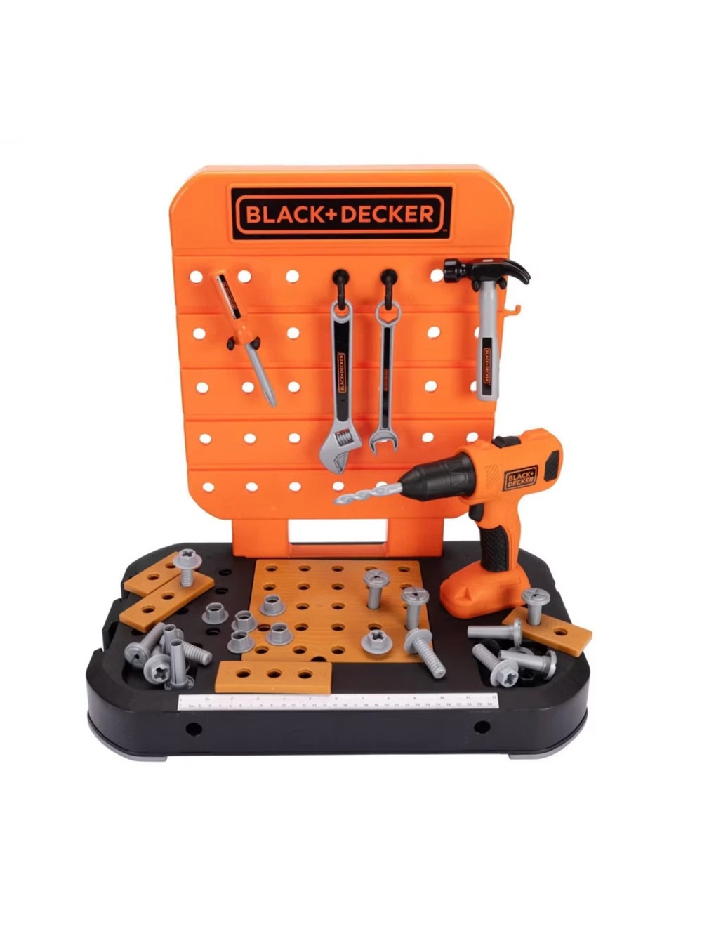 BLACK+DECKER Tabletop Workbench Tool Storage Pretend Tools